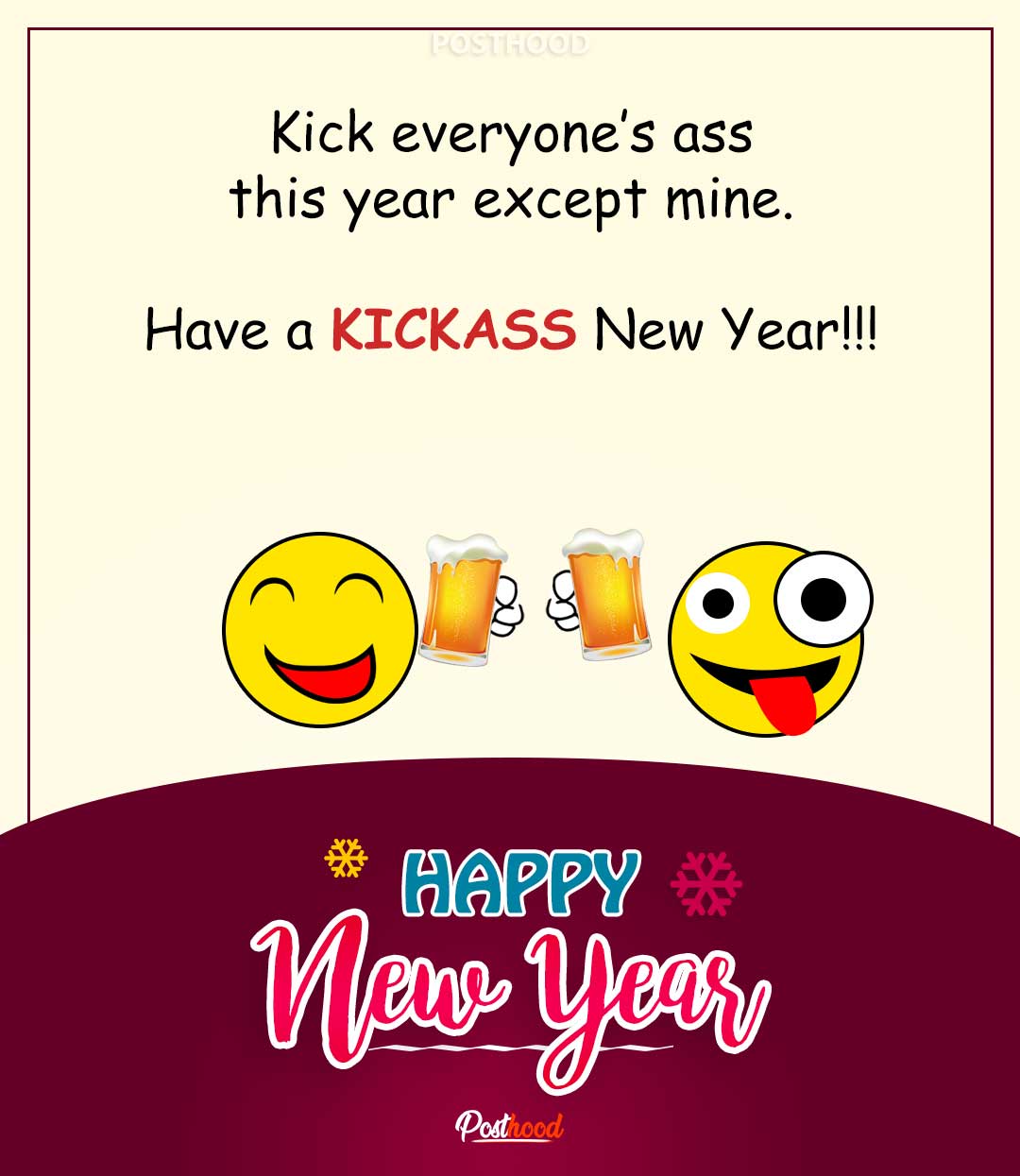 Wish a kickass New Year wishes for best friends and dear buddy. 20 Funny New Year messages for friends to add lots of laughing moments on welcoming. 