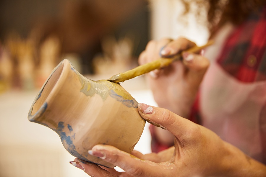 Alone at home? DIY some pottery items and feel the wet clay at home. The art of giving shape renders a sense of accomplishment like none other.