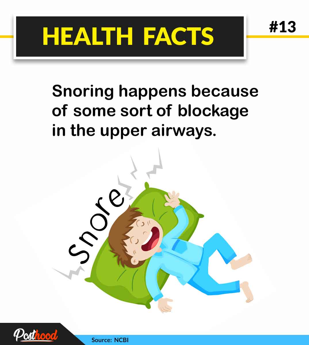 Do you know this shocking health facts about snoring? Improve your sleeping habits while educating yourself these amazing sleep facts.