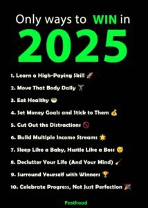 10 Money-Savvy and Health-Focused Ways to Win in 2025 💸💪 – Posthood